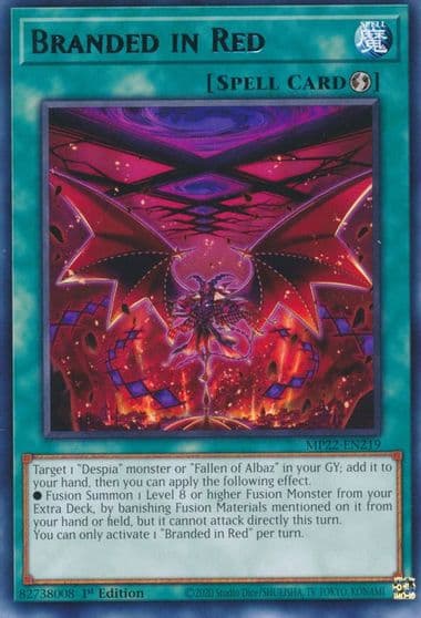 Branded in Red 2022 Tin of the Pharaoh's Gods Yu-Gi-Oh! card