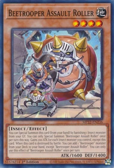 Beetrooper Assault Roller 2022 Tin of the Pharaoh's Gods Yu-Gi-Oh! card
