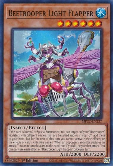 Beetrooper Light Flapper 2022 Tin of the Pharaoh's Gods Yu-Gi-Oh! card