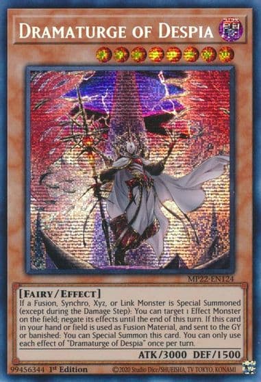 Dramaturge of Despia 2022 Tin of the Pharaoh's Gods Yu-Gi-Oh! card