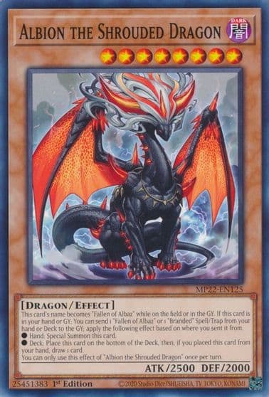 Albion the Shrouded Dragon 2022 Tin of the Pharaoh's Gods Yu-Gi-Oh! card