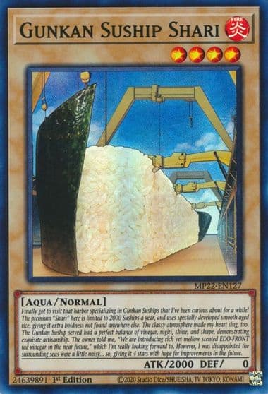 Gunkan Suship Shari 2022 Tin of the Pharaoh's Gods Yu-Gi-Oh! card