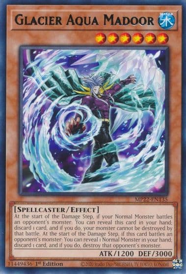 Glacier Aqua Madoor 2022 Tin of the Pharaoh's Gods Yu-Gi-Oh! card