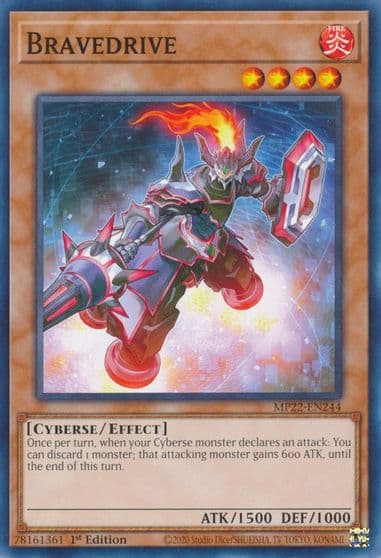 Bravedrive 2022 Tin of the Pharaoh's Gods Yu-Gi-Oh! card