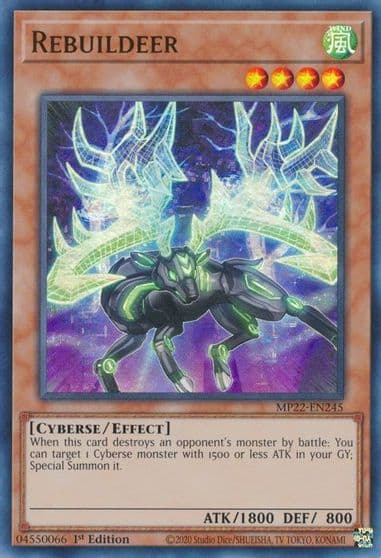 Rebuildeer 2022 Tin of the Pharaoh's Gods Yu-Gi-Oh! card