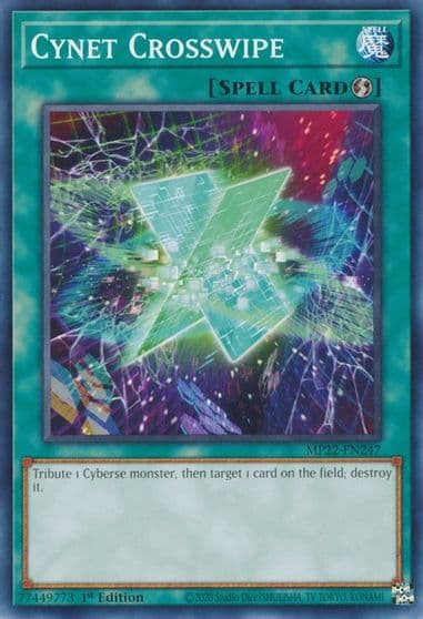 Cynet Crosswipe 2022 Tin of the Pharaoh's Gods Yu-Gi-Oh! card
