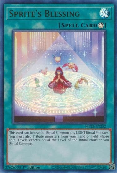 Sprites Blessing 2022 Tin of the Pharaoh's Gods Yu-Gi-Oh! card