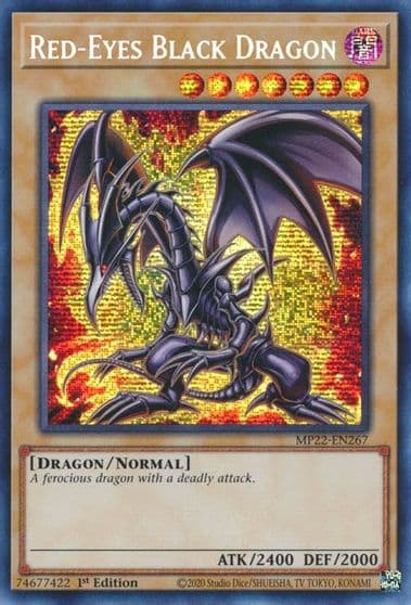 Red Eyes Black Dragon 2022 Tin of the Pharaoh's Gods Yu-Gi-Oh! card