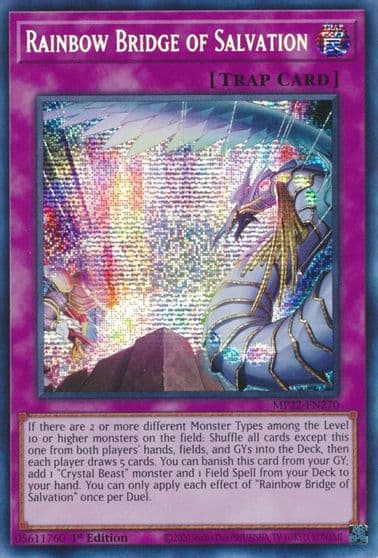 Rainbow Bridge of Salvation 2022 Tin of the Pharaoh's Gods Yu-Gi-Oh! card