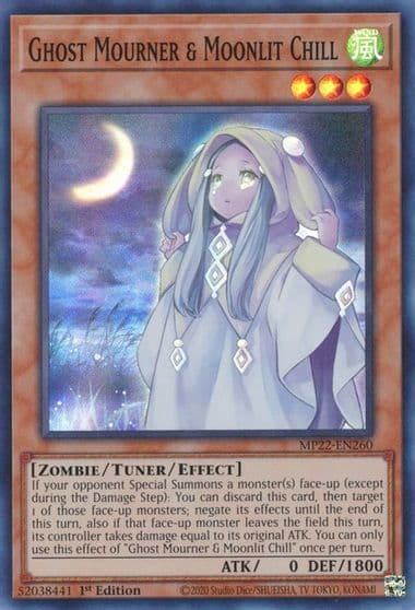 Ghost Mourner and Moonlit Chill 2022 Tin of the Pharaoh's Gods Yu-Gi-Oh! card