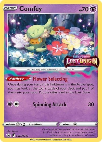 Comfey - SWSH242 (Prerelease) SWSH: Sword & Shield Promo Cards Pokemon card