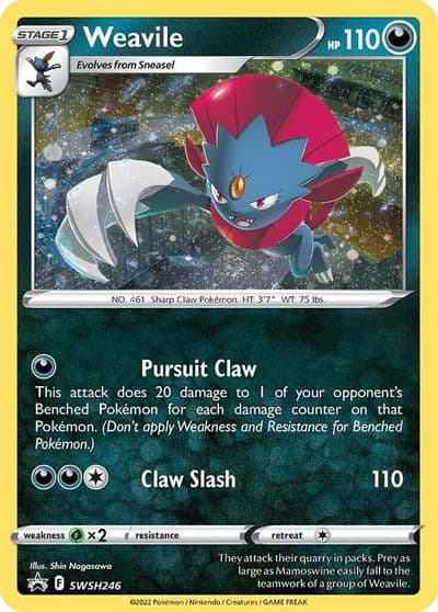 Weavile - SWSH246 (Cosmos Holo) SWSH: Sword & Shield Promo Cards Pokemon card