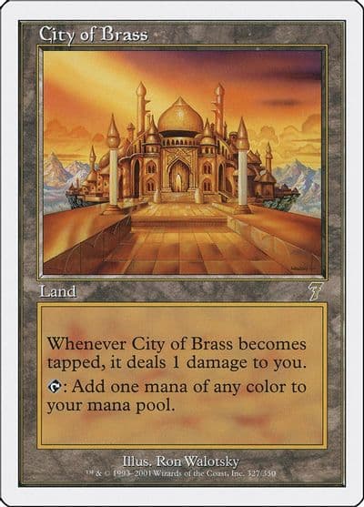 City of Brass 7th Edition Magic card