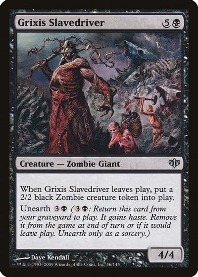 Grixis Slavedriver Conflux Magic card