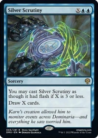 Silver Scrutiny Promo Pack: Dominaria United Magic card