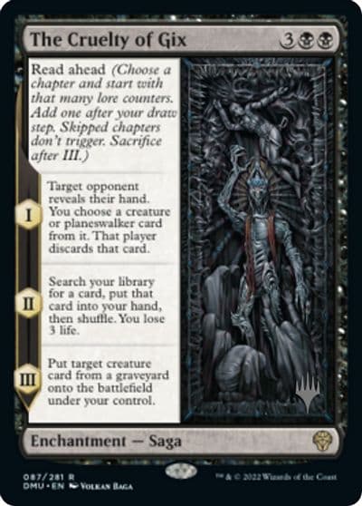 The Cruelty of Gix Promo Pack: Dominaria United Magic card