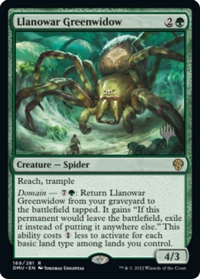 Llanowar Greenwidow Promo Pack: Dominaria United Magic card
