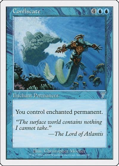 Confiscate 7th Edition Magic card
