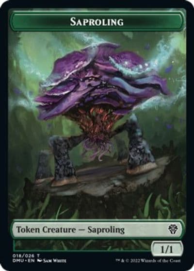 Saproling Powerstone Double Sided Token Dominaria United Magic card