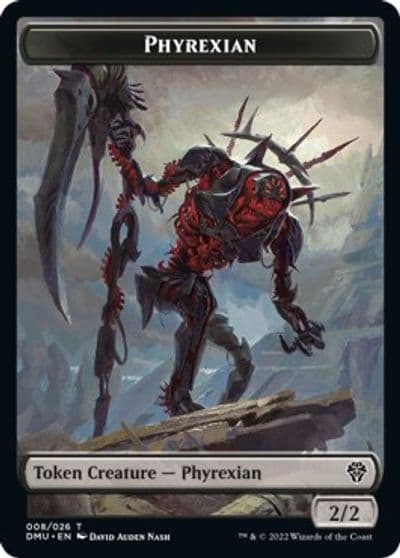 Phyrexian Dragon Double Sided Token Dominaria United Magic card