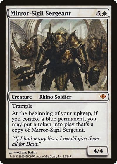 Mirror Sigil Sergeant Conflux Magic card