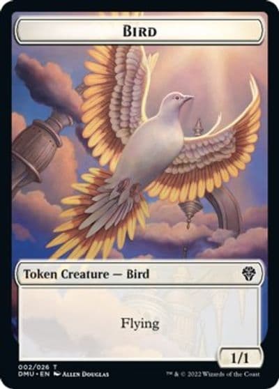 Bird 002 Wurm Double Sided Token Dominaria United Magic card