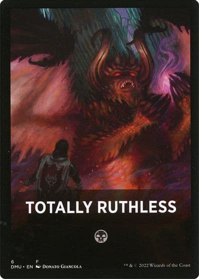 Totally Ruthless Theme Card Dominaria United Magic card
