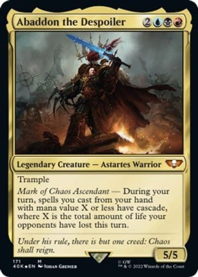 Abaddon the Despoiler Universes Beyond: Warhammer 40,000 Magic card