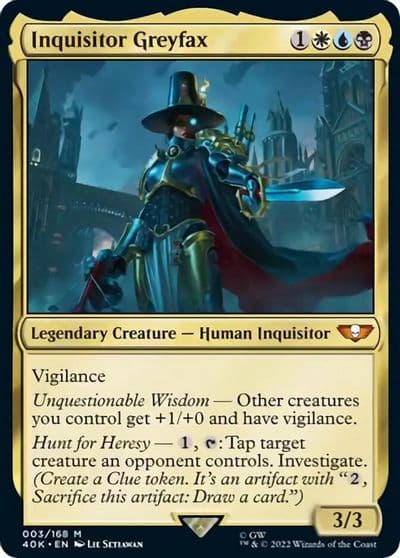 Inquisitor Greyfax Surge Foil Universes Beyond: Warhammer 40,000 Magic card