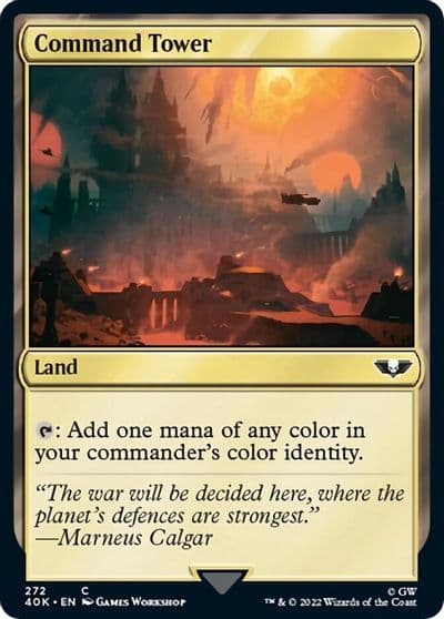 Command Tower 272 Surge Foil Universes Beyond: Warhammer 40,000 Magic card