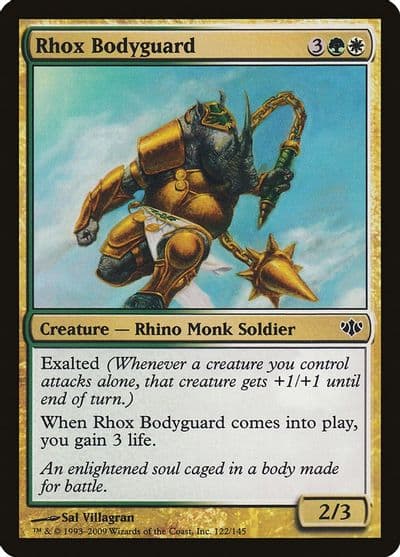 Rhox Bodyguard Conflux Magic card