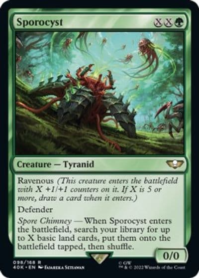 Sporocyst Universes Beyond: Warhammer 40,000 Magic card