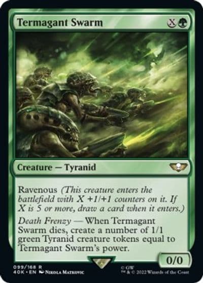 Termagant Swarm Surge Foil Universes Beyond: Warhammer 40,000 Magic card