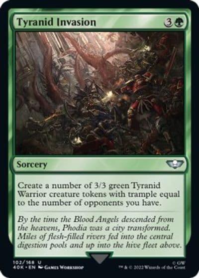 Tyranid Invasion Universes Beyond: Warhammer 40,000 Magic card