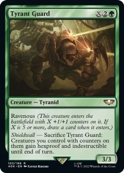 Tyrant Guard Surge Foil Universes Beyond: Warhammer 40,000 Magic card