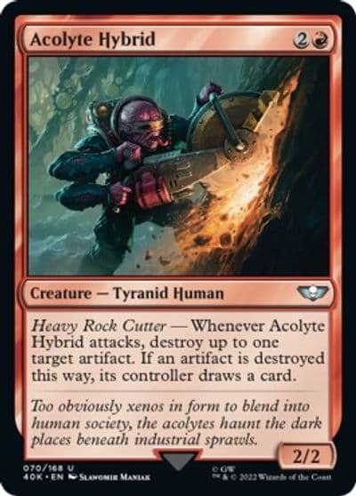 Acolyte Hybrid Universes Beyond: Warhammer 40,000 Magic card
