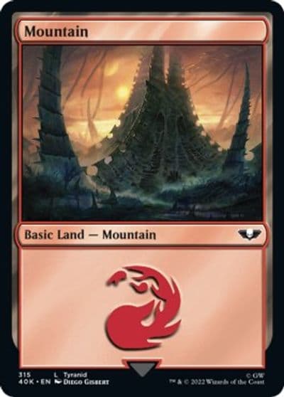 Mountain 315 Universes Beyond: Warhammer 40,000 Magic card
