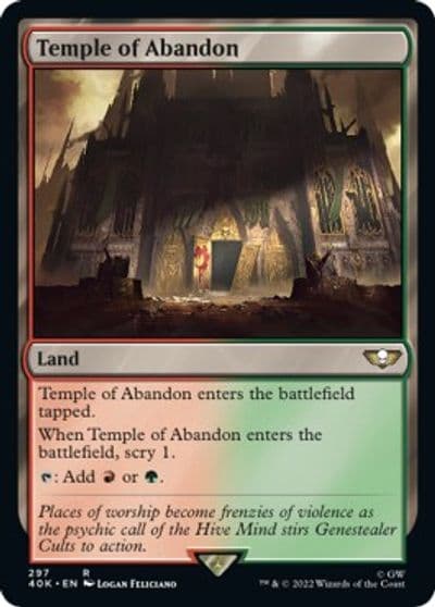 Temple of Abandon Surge Foil Universes Beyond: Warhammer 40,000 Magic card