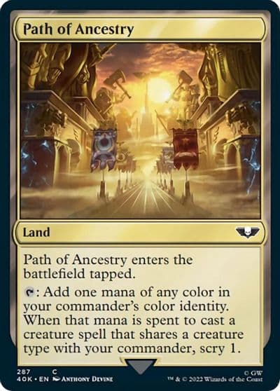 Path of Ancestry Surge Foil Universes Beyond: Warhammer 40,000 Magic card
