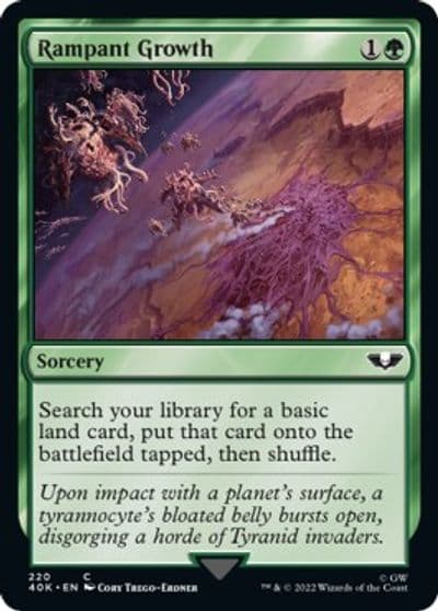 Rampant Growth Surge Foil Universes Beyond: Warhammer 40,000 Magic card