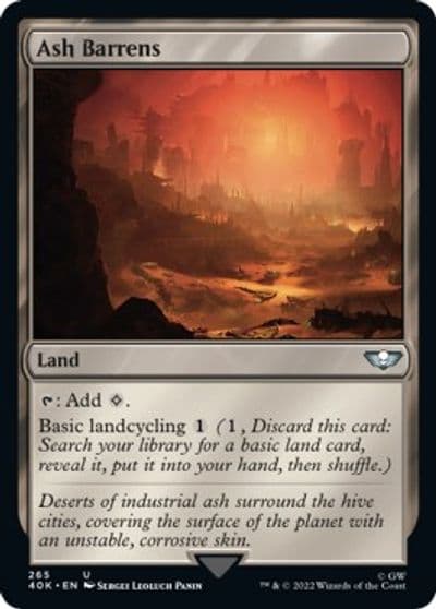 Ash Barrens Universes Beyond: Warhammer 40,000 Magic card