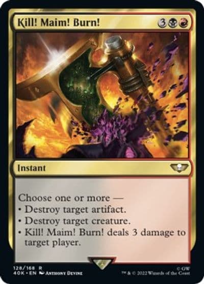 Kill Maim Burn Universes Beyond: Warhammer 40,000 Magic card