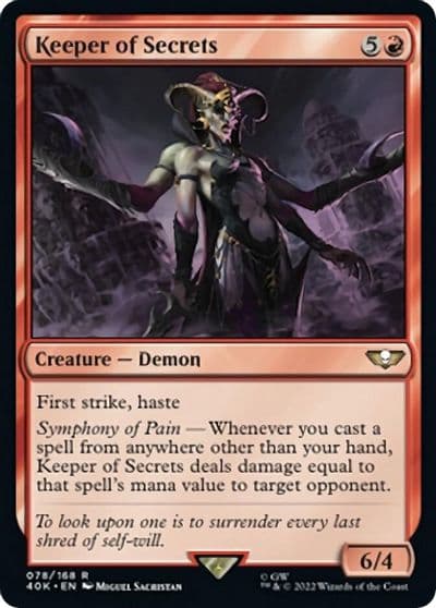 Keeper of Secrets Surge Foil Universes Beyond: Warhammer 40,000 Magic card