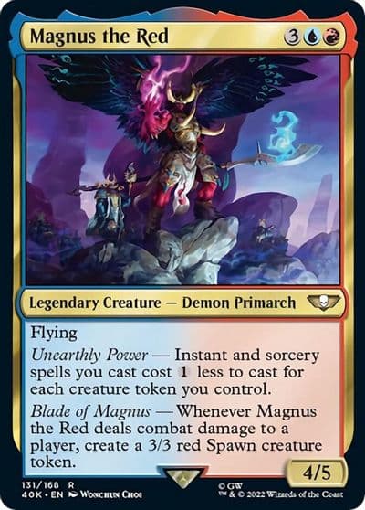 Magnus the Red Surge Foil Universes Beyond: Warhammer 40,000 Magic card