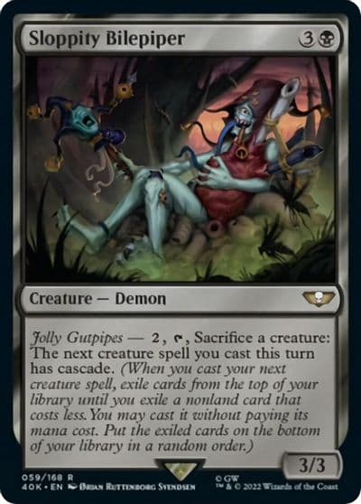 Sloppity Bilepiper Surge Foil Universes Beyond: Warhammer 40,000 Magic card