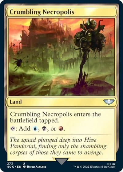 Crumbling Necropolis Universes Beyond: Warhammer 40,000 Magic card