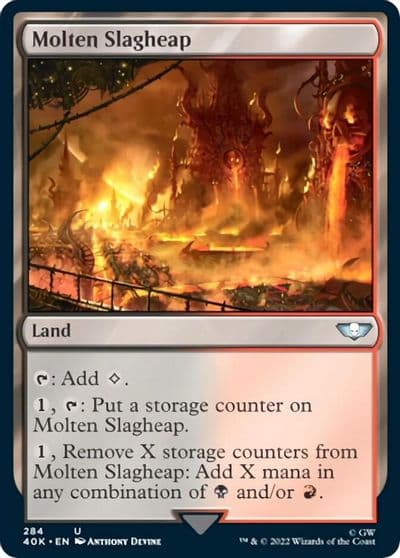 Molten Slagheap Surge Foil Universes Beyond: Warhammer 40,000 Magic card