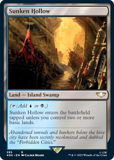 Sunken Hollow Surge Foil Universes Beyond: Warhammer 40,000 Magic card