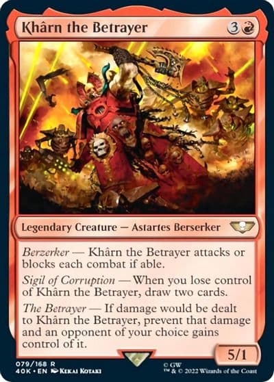 Kharn the Betrayer Universes Beyond: Warhammer 40,000 Magic card