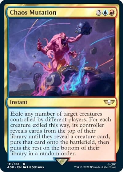 Chaos Mutation Universes Beyond: Warhammer 40,000 Magic card